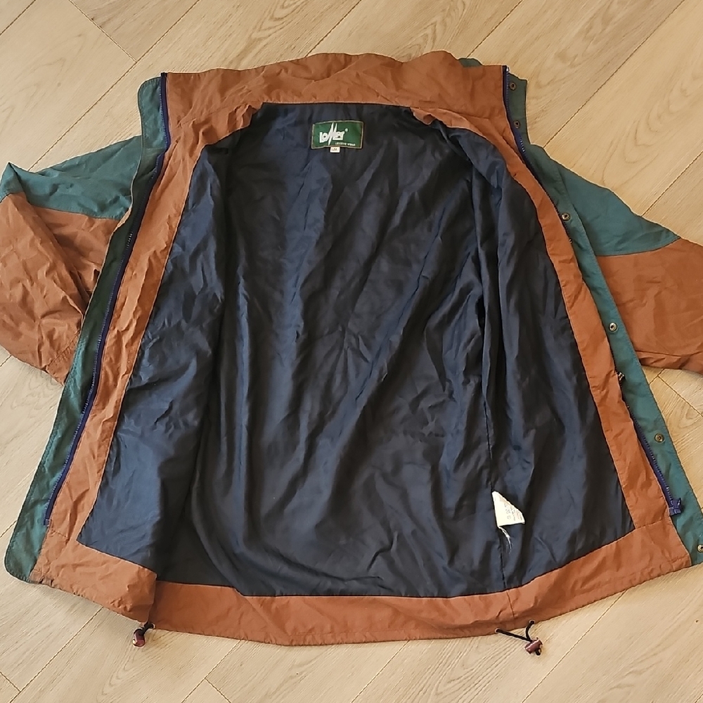 Vintage LoMer Lightweight Hooded Outdoor Water Resistant Jacket Scantex Coating - Picture 8 of 16